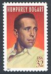 Humphrey Bogart - Single Stamp3rd in Legends of Hollywood Series United States, 1997